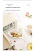 QuanChu Retro Multi-functional Mini Microwave Oven with Turntable and Light Wave Technology