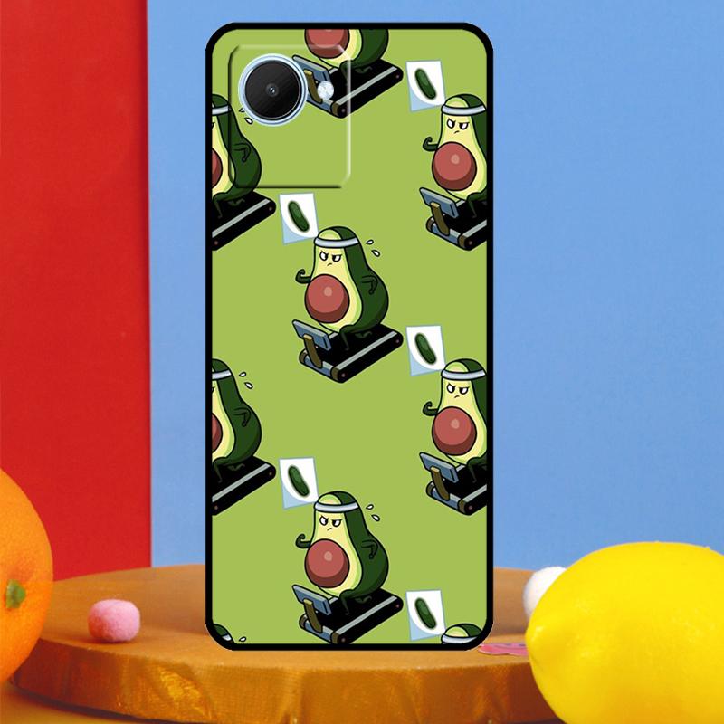 

Cute Cartoon Avocado Fitness For Realme 15 Pro 10 11 12 13 14 Pro Plus GT6 GT7 C61 C67 C63 C71 C55 C51 C65 C53 C75 Case Realme GT7 Pro