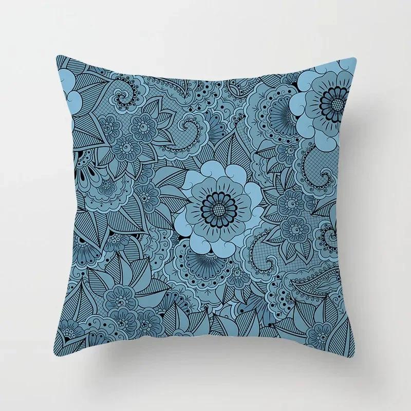 Bohemian Pillowcase Ethnic Floral Geometric Complex Texture Pillowcase Mandala Cushion Cover Sofa Living Room Home Decor
