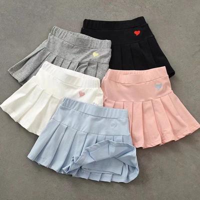 Gonna estiva per bambini, nuove culotte pieghettate All-Match per ragazze, pantaloni di sicurezza interni, gonne uniformi per studenti