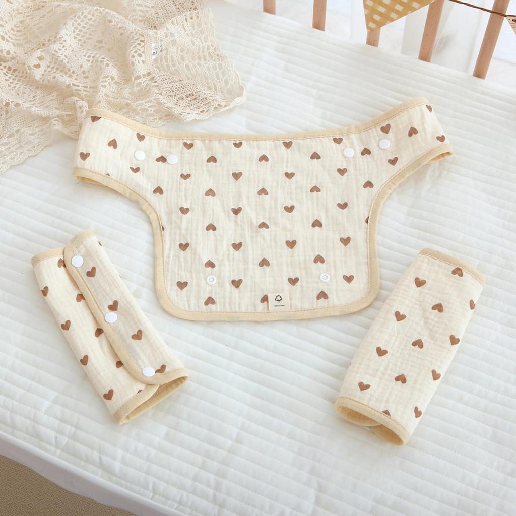 Baby Carrier Drool Chest Set of Cotton Baby Shoulder Strap Sucking Perfect for Baby Gifts Covers, Pads, 6, Gauze, Covers, Pads, Outings,