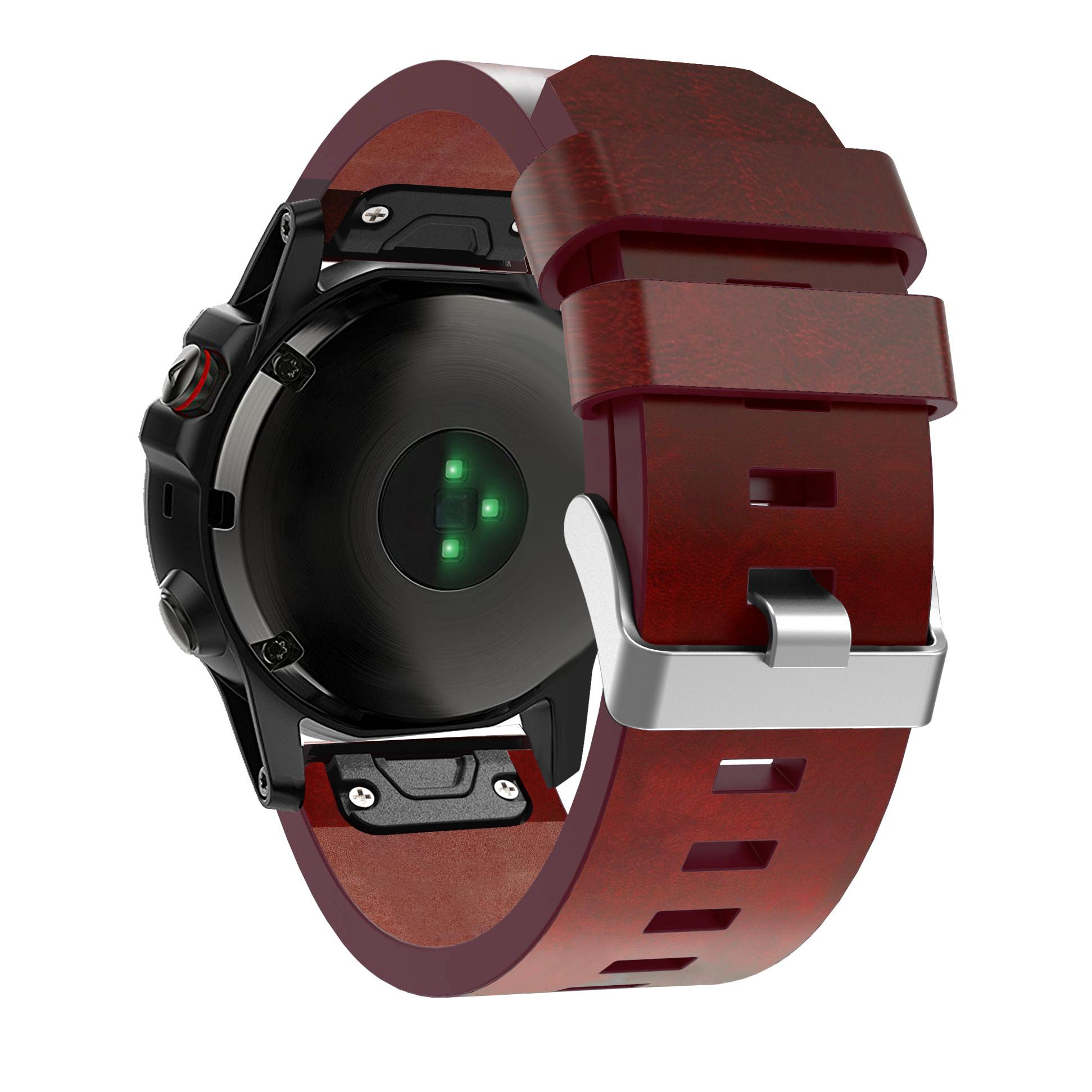 

PU Leather Watch Strap Band Bracelet Replacement for Garmin Fenix 5X As shown A