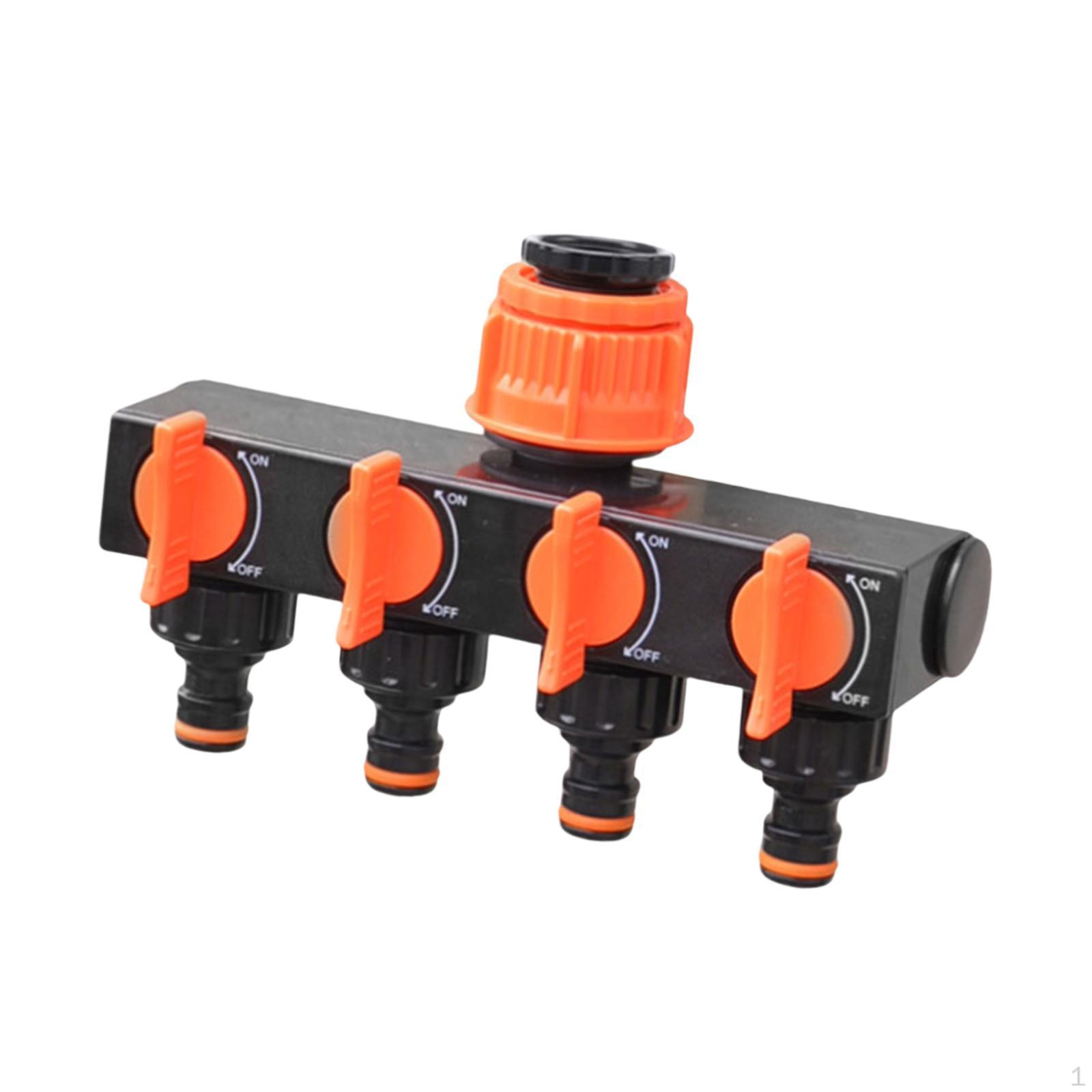 Садовый шланг Разветвитель 4-ходовой Разделитель для кранов Водопроводный кран 4-ходовой для полива балкона