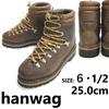 Hanwag Germany Vintage Leather Trekking Mountain Boots 6.5 25 Brown Vibram