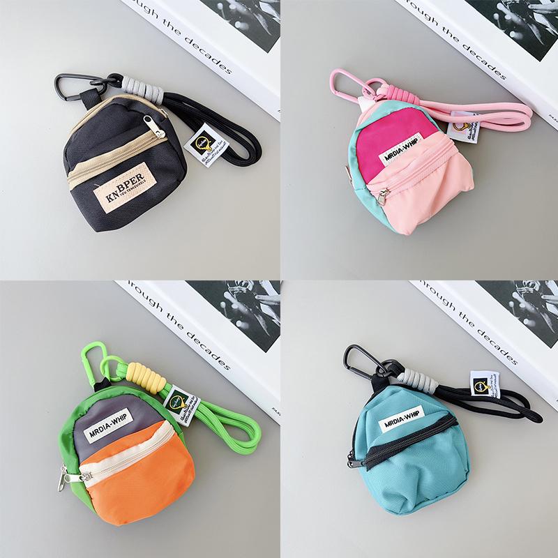 Creative Casual Mini Coin Purse Pendant Portable Colorful Coin Purse Keychain Backpack Hanging Decoration Accessories Gifts