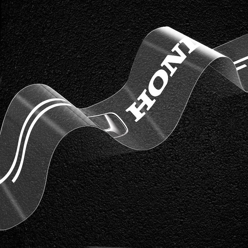 1Pcs Transparent Car Trunk Badge Protective Sticker Car Accessories For Honda Fit Mugen Insight Type S R VTEC DOHC Modulo Vezel Legend RR Si