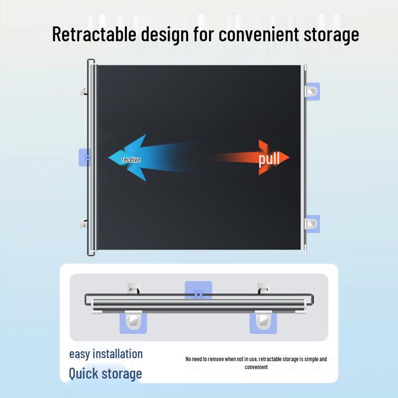 Automatic Retractable Pet Gate and Anti-Jump Barrier Fence for Cats