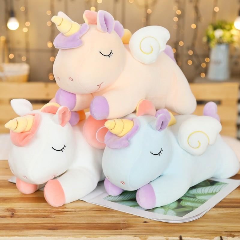 Dream Unicorn Cute Fur Toy Rainbow Angel Horse Sleeping Doll Gifts Birthday