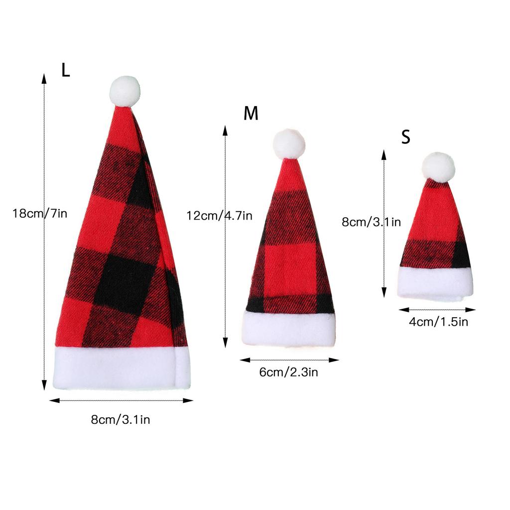 Christmas Santa Hat Knife Fork Holder Cutlery Cover Organizer Supplies for Wedding Birthday Party Dining Table Decor
