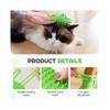 Cat Personal Groomer Corner Scratcher, Silicone Brush & Interactive Toy for Indoor Cats (Yellow, 1PC) – Compatible with all cats