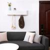Walnut Wooden Wall Mounted Coat Rack & Clothing Organizer Living Room Clothes Hanger & Coat Hook