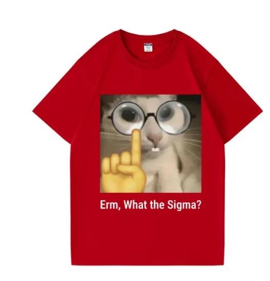 So What Is Sigma Fun T-shirt for Women, Silly Cat, Humorous Printed Fashion Top, O-neck Cute Extra Large Street Wear