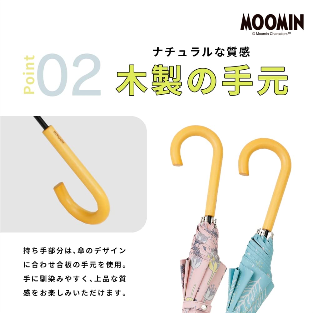 Ogawa Moomin Parasol for UV Heat Snufkin For Sunny or Rainy Water Gift 56174 Women, 99.9% Protection, Shielding, Forest, Days, Repellent, Present,