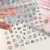 24/30pcs Cartoon Decorative Stickers Cute Flower Food Decals Party Favors Phone Case Decorations Journal Sticker