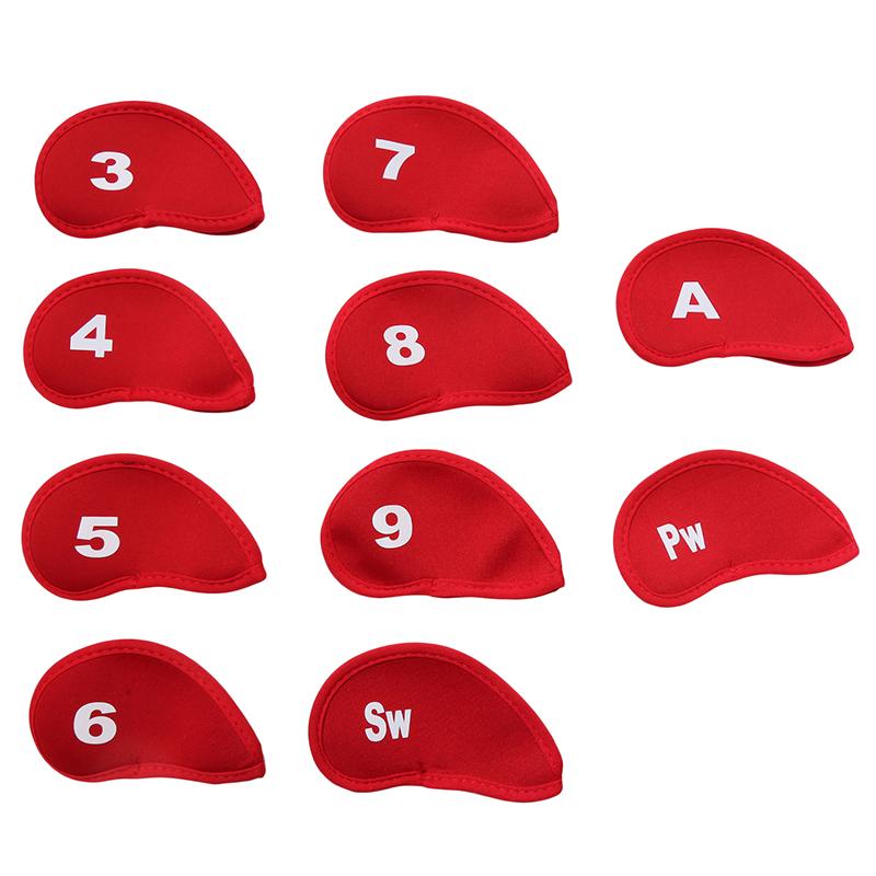 10 Pcs Golf Club Head Covers Iron Putter Head Cover Putter Headcover Set Outdoor Sport Golf Accessoires