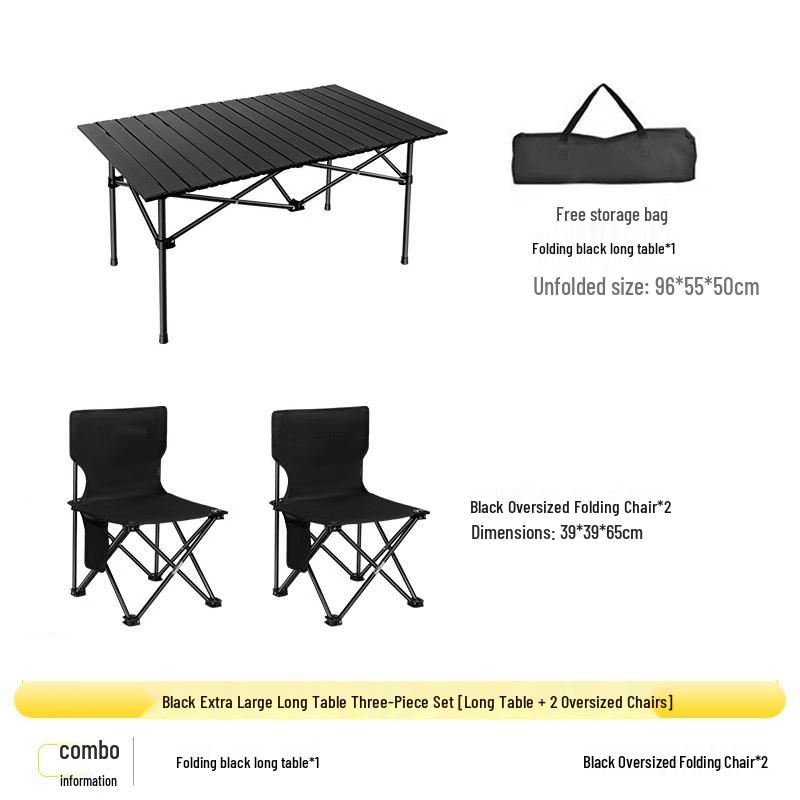 Ultra-light Portable Folding Outdoor Table & Chair Set for Camping and Picnics