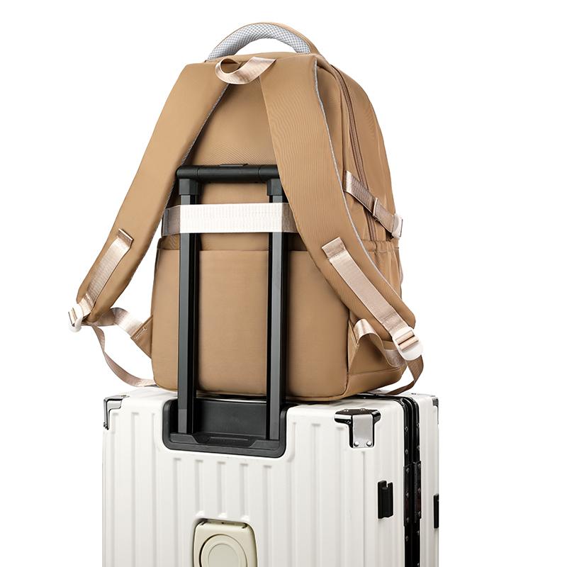 Color Block Student School Bag Women Large Capacity Backpack Ridge Protection Bag