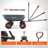 Poly Garden Dump Cart Heavy-duty Yard Carts and Wagons 4 cu.ft 600 lbs