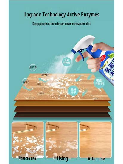 Odstraňovač a čistič latexových barev na dlaždice, odstraňování skvrn ze stěn a renovaci