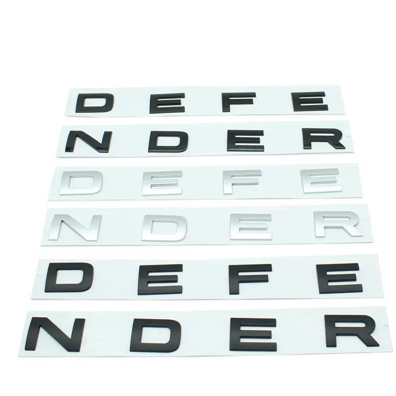DEFENDER Letters Sticker  Decal Car Trunk Badge Front Hood Bonnet Emblem For Defender Auto Accessories