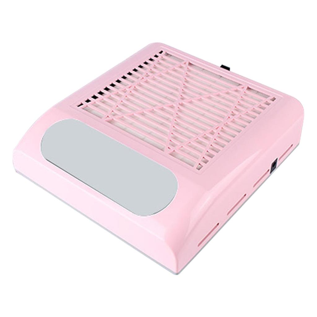 80W Electric Nail Dust Collector Vacuum Cleaner 2 Levels Adjustable Speed Nails Art Salon Tool with Strainer Mesh