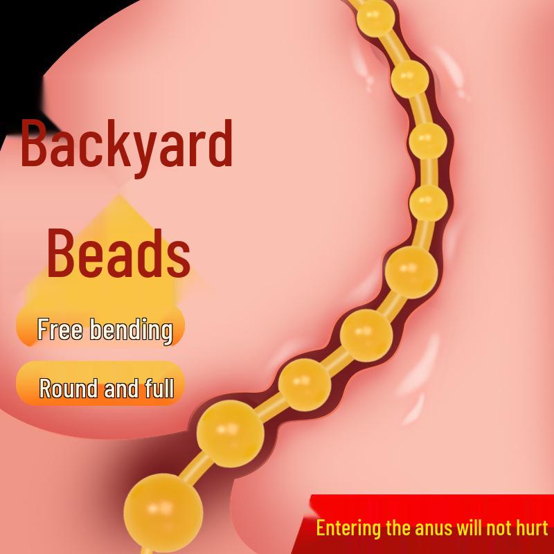 Colorful Beaded Anal Plug: Unisex Adult Toy for Enhanced Pleasure