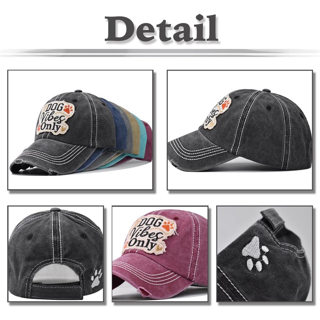 Baseball CZA445 [White Fang] Hat, Cap, Cap, Embroidered, Stylish, Casual, Adjustable, Breathable, Men's, Women's, (Navy)