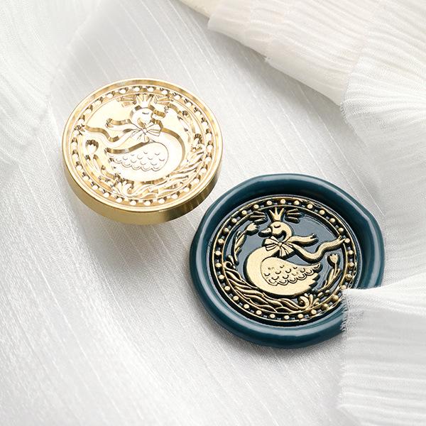 November's Huidisi Irregular Embossed Literary Wax Seal Copper Stamp