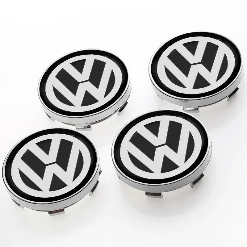 

B6 For Volkswagen 56/60mm Car Wheel Center Hub Caps Protector Cover Car Accessories For Volkswagen Golf-7 4 5 6 CC T-ROC Sharan
