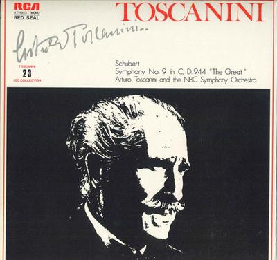 LP Deska ARTURO TOSCANINI - Schubertova Symfonie č.. 9 palců v C dur, AT1023 RCA Japonsko Klasický Použitý
