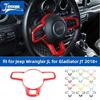 JIDIXIAN Compatible avec Jeep Wrangler JL pour Gladiator JT 2018-2026 Panneau de décoration de volant de voiture Housse Accessoires d'intérieur