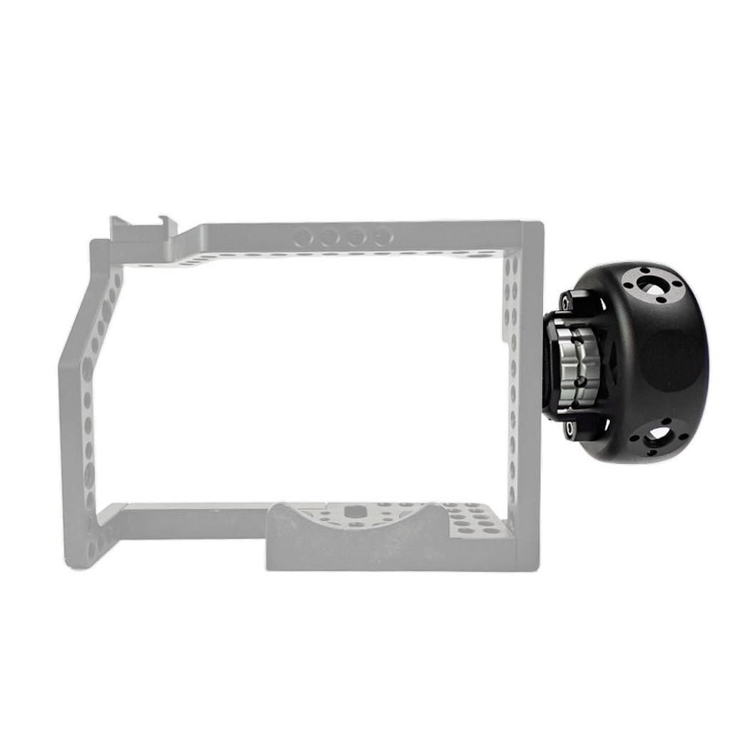 Wheel Side Handle Round Side Hand Grip with Screw Lightweight Camera Hand Quick Release Grip, Non-Slip 1/4" 3/8" Holes, Wheel,