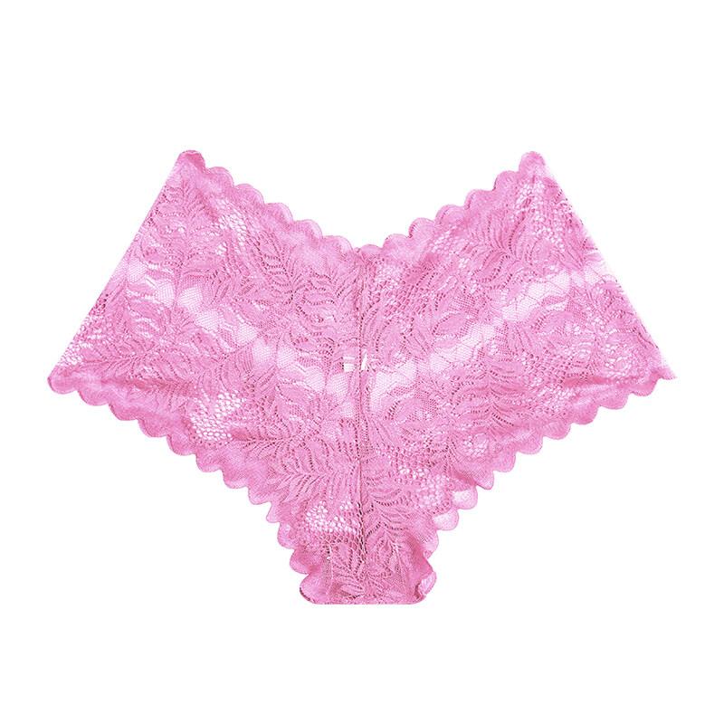 Intimo Sexy Pizzo a Vista Mutandine da Donna Floreali Tinta Unita Intagliate Slip Intimo Femminile Traspirante Lingerie da Donna