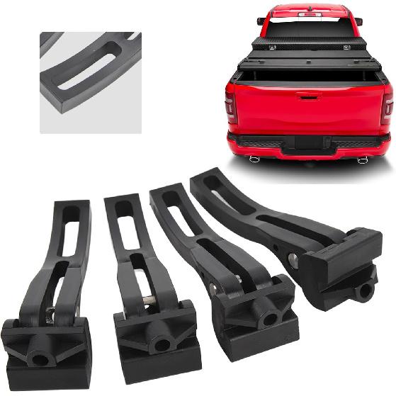 Trifold Tonneau Cover Clamps, 4-Piece Replacement Clamp Set for Hard and Soft Folding Truck Bed Covers