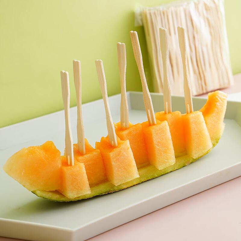 Homeglen Disposable Bamboo Fruit Forks