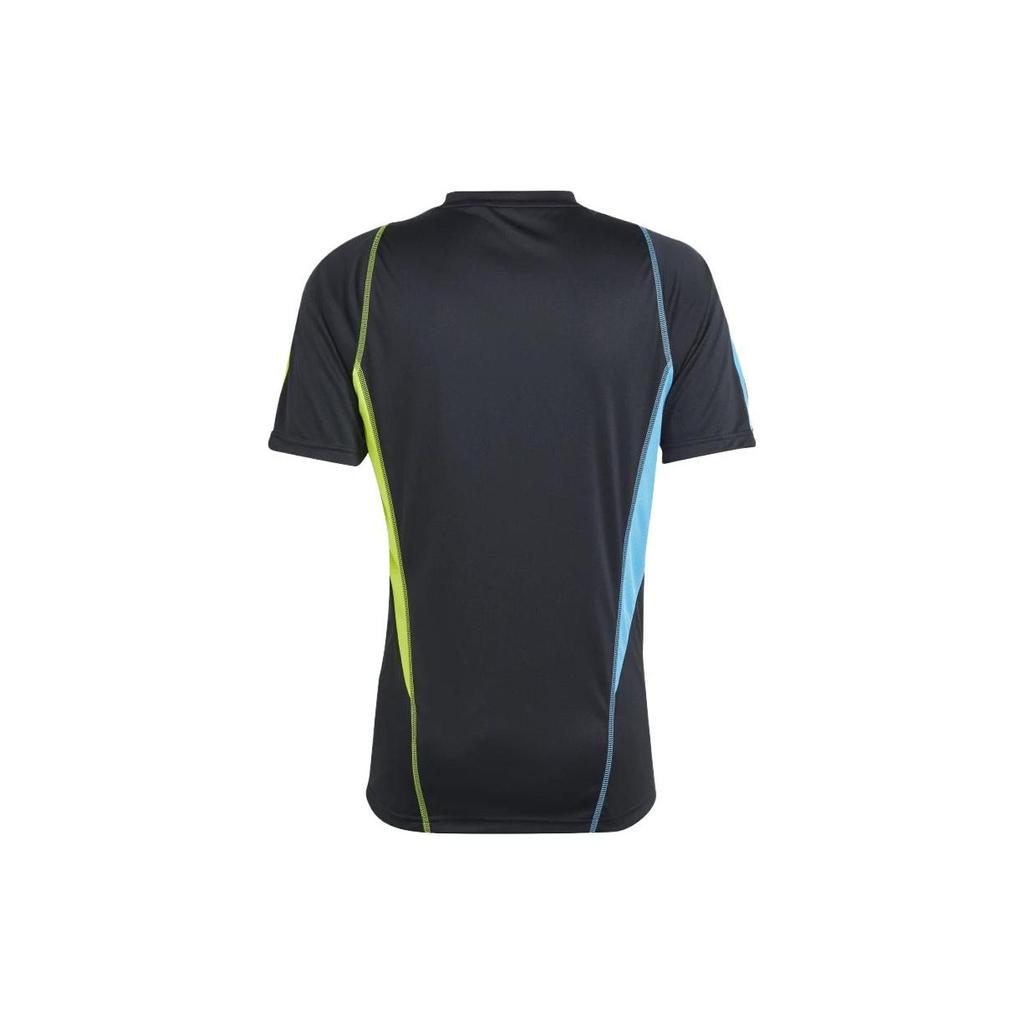 Adidas Arsenal Tiro 23 Training Jersey Color Block Short Sleeve Football Shirt Men Tops Black HZ2181