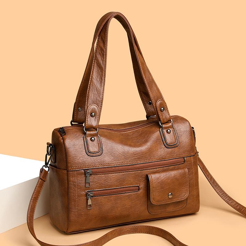 Fasjonabel Enkel og Stor kapasitet Crossbody-veske Casual Reise Tote-veske