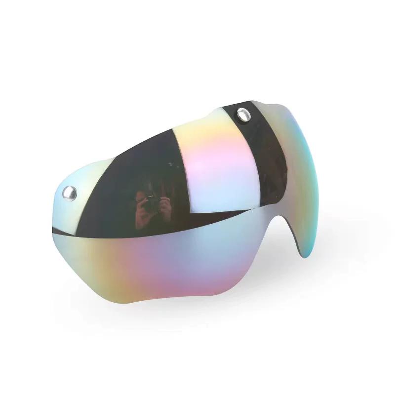 Cycling Helmet Magnetic Suction Goggles Electric Bicycle Helmet Lens Anti-Goggles Pieces Magnet Suction Lens Multi-Color Optional for Men and Women