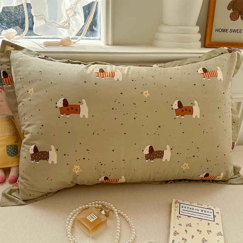 100% Baumwolle Kissenbezug Set - Zwei Stück: Einzeln 40x60cm, Extra Groß 48x74cm, Kernbezug 50x80cm