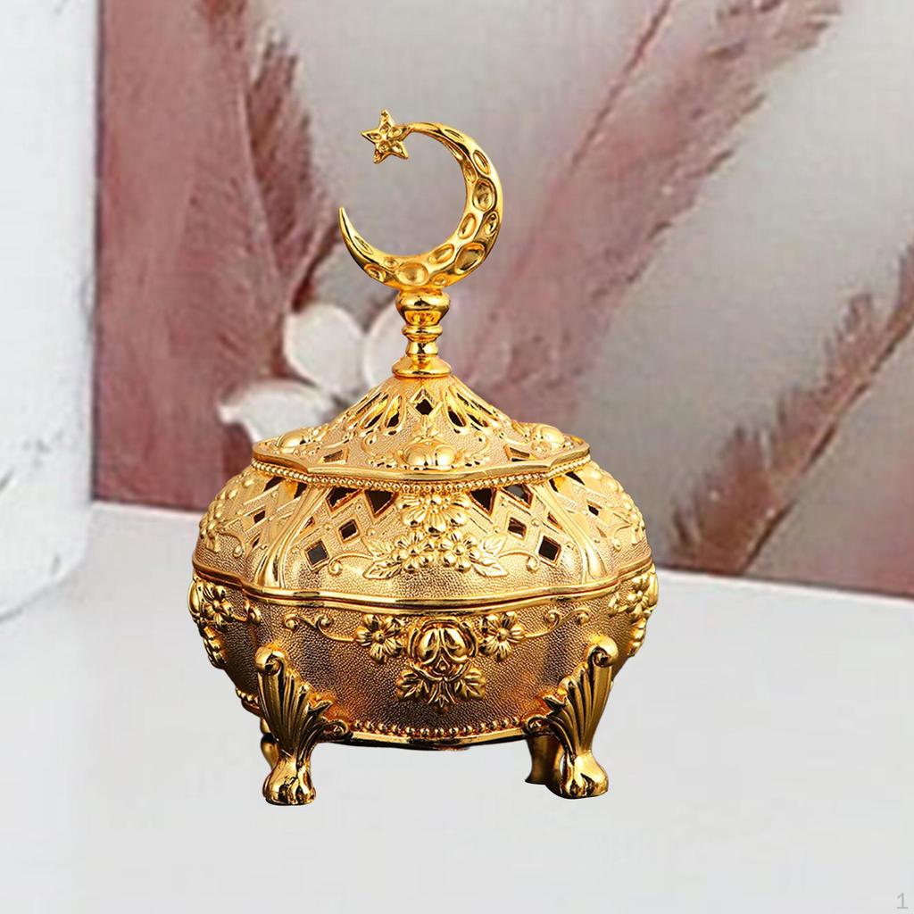 Alloy Incense Burner Aroma Holder Sturdy Base Exquisite Workmanship Bowl Censer