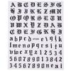 3D Adhesive-Backed Letter Manicure Decorative Sticker Fluorescent Yellow-Green Self-Adhesive Plastic Self-Adhesive Nail Sticker Nude
