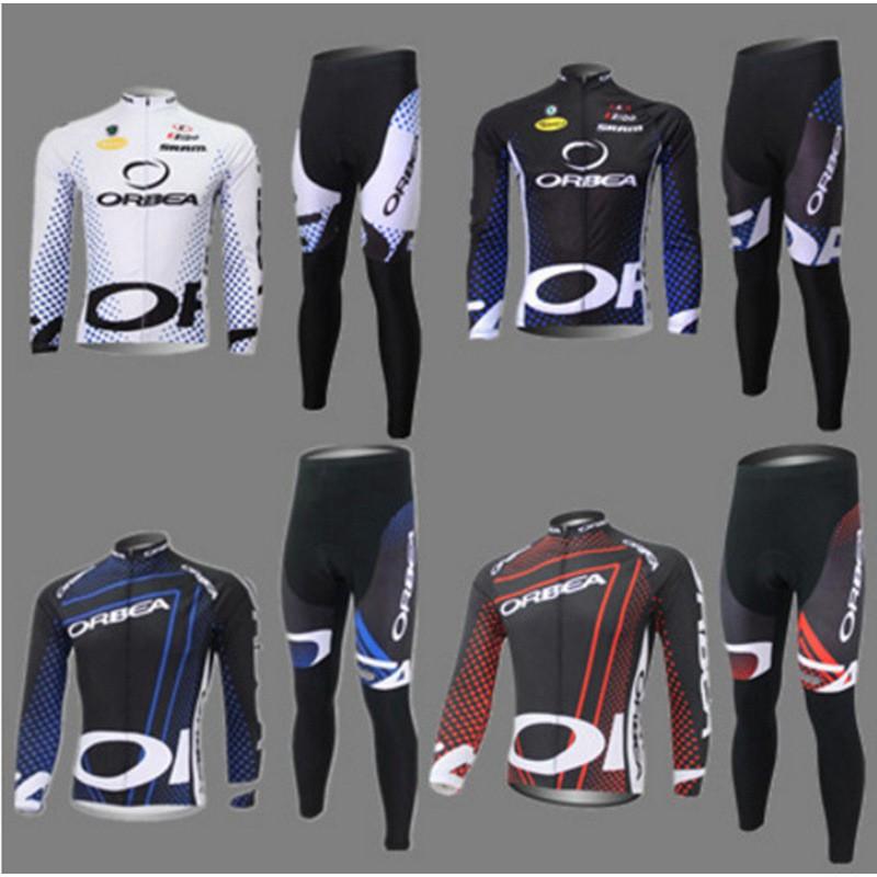 ORBEA Long Sleeve Cycling Jersey Set Road Mountain Bikes Breathable Quick-Dry Ride Wear Unisex