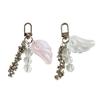 Star Wing Beaded Charm Pendant Keychain For Keys Fashion Jewelry Accessory Resin Alloy Glass Bag Decoration