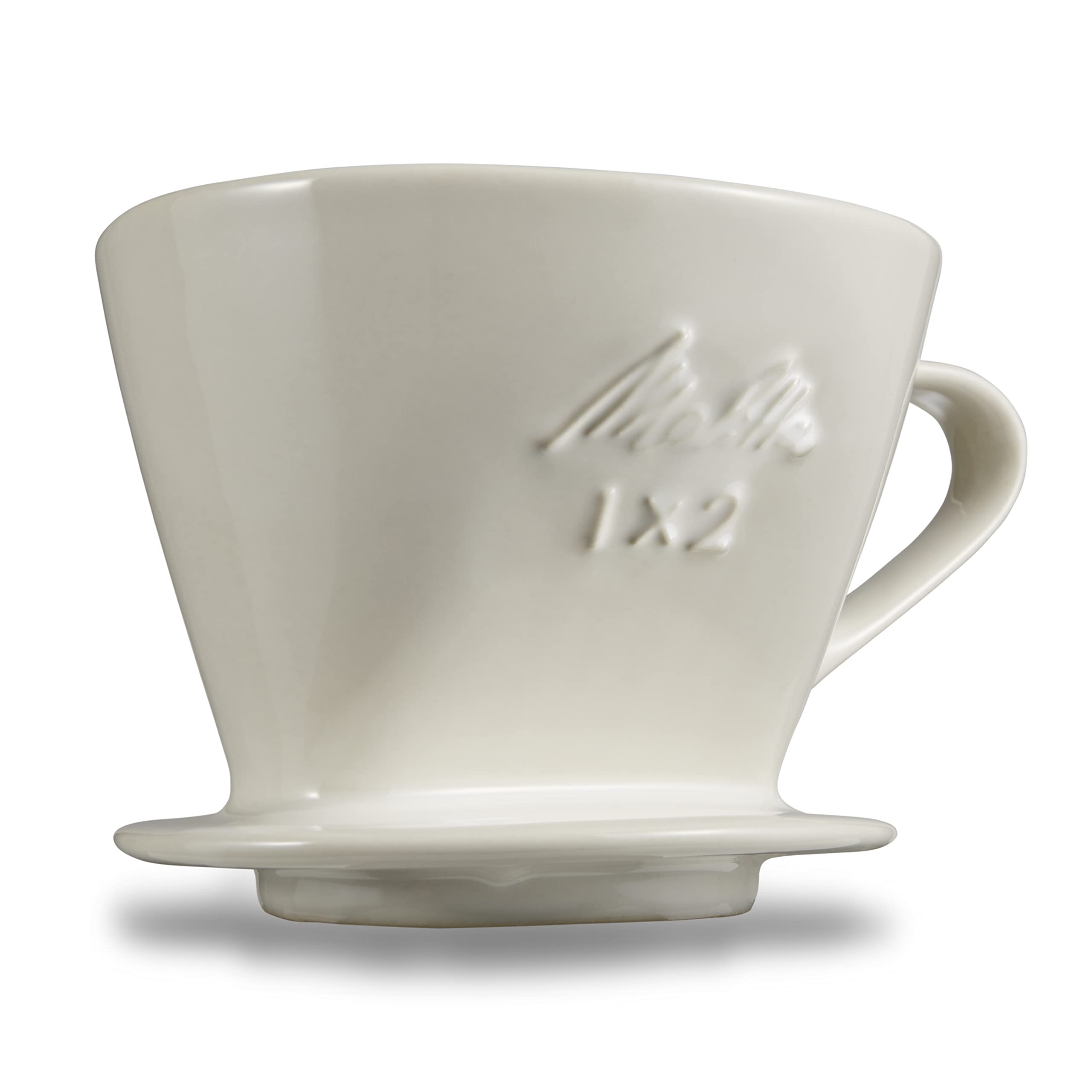 

Melitta Coffee Dripper, Ceramic, Made in Japan, Includes Measuring Spoon, 2-4 Cup Capacity, Off-White, SF-WH1 x 2