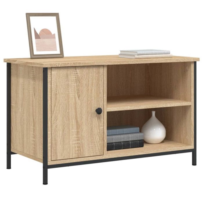 VidaXL Meuble TV Chêne sonoma 80x40x50 cm Bois d'ingénierie 832769