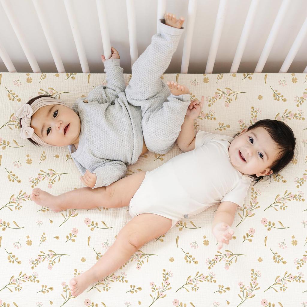 Baby-Spannbettlaken, bequem, für Stubenwagen, Schutzhülle, für Kinderzimmer, unverzichtbar für Standard-Kinderbettmatratzen, 71,1 x 132,1 cm