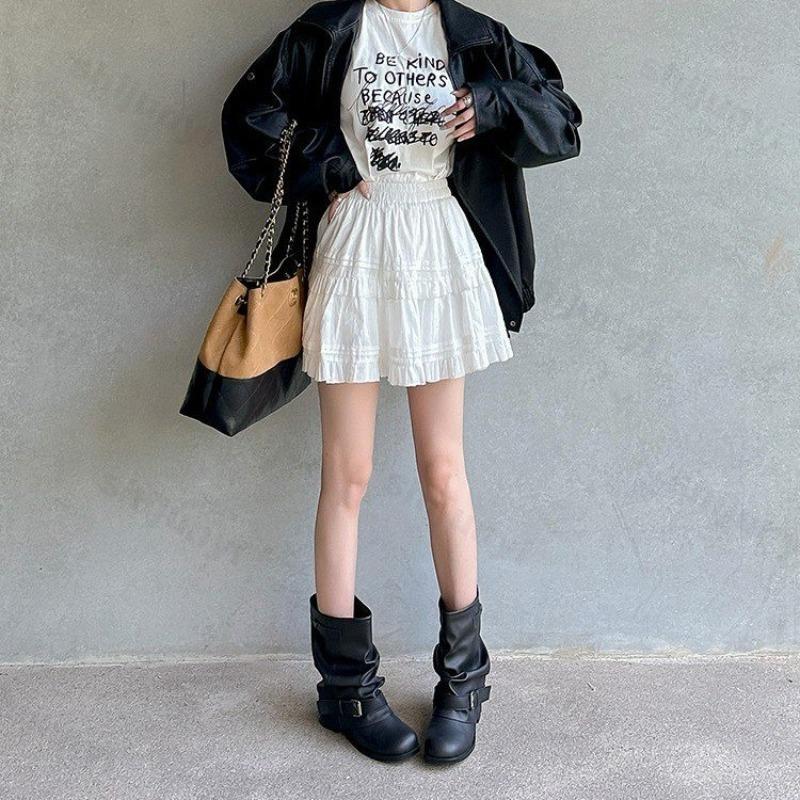 Fashion Women Suede Casual Boots 2025 Autumn Fashion Ankle Boots New Short Slip on Buckle Retro Versatile Soft Bottom Boot Botas Mujer