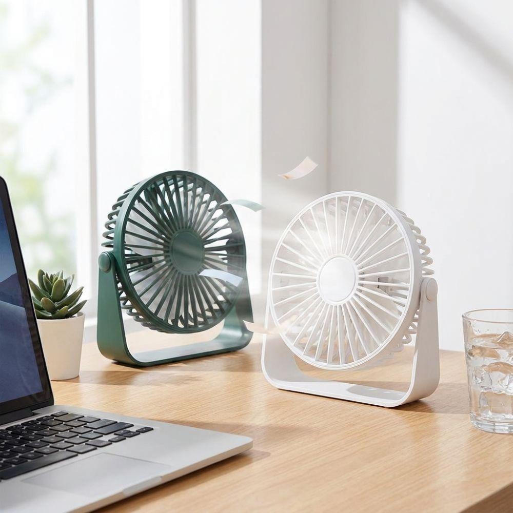 360-Degree Adjustable Mini USB Desktop Fan Lightweight Quiet Cooling Fan Home/Office/Travel
