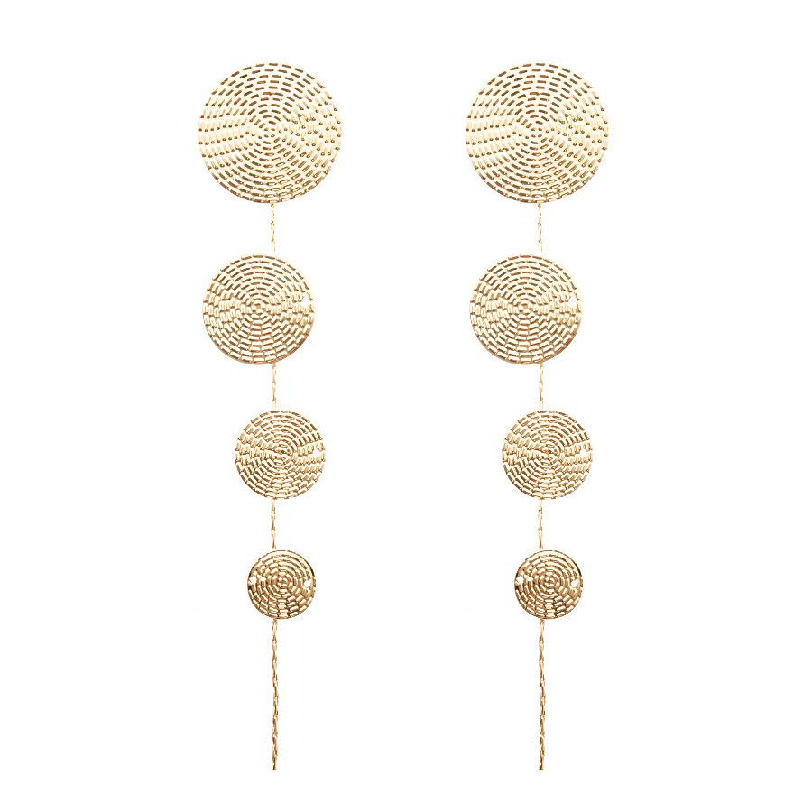 European and American round shell bow fringed earrings light luxury high-end studs fashion versatile earrings
