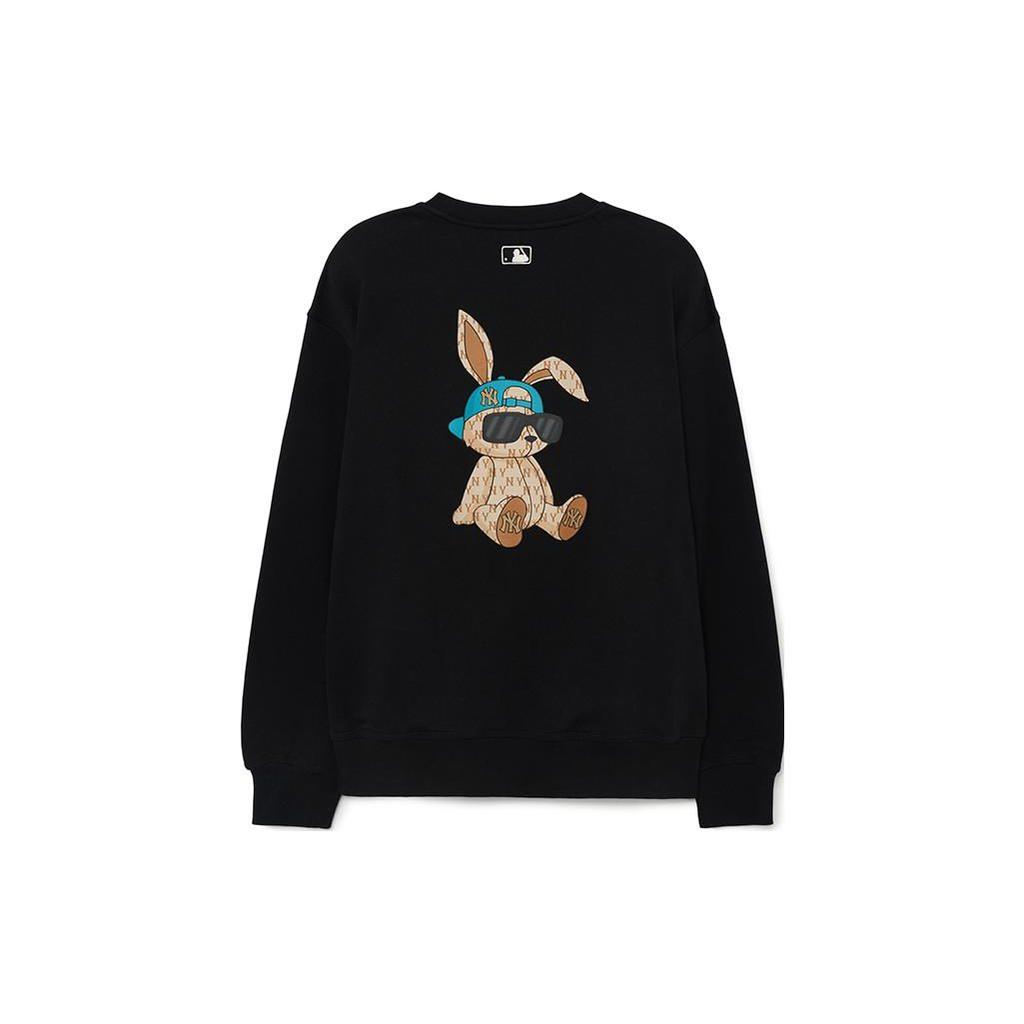 MLB Sweatshirts Unisex Black Crew Neck Moderate Regular 3AMTQ0131-50BKS